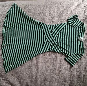 Mint green striped dress S Beige by ECI